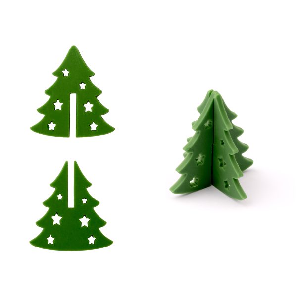 Lace Christmas Tree 3D Green (180 pcs)