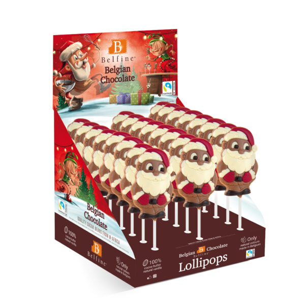 Milk Chocolate Lollipop Santa Claus 25g (24 ea)