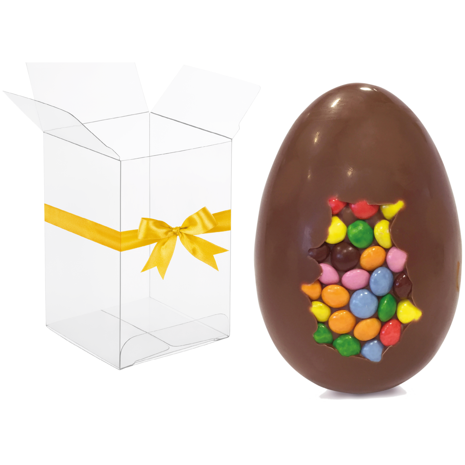 Milk Chocolate Egg With Coloured Chocolate Beans 100g (12 pcs) Town