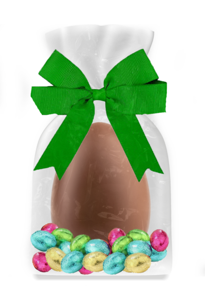 Hollow Egg With Mini Wrapped Foiled Eggs