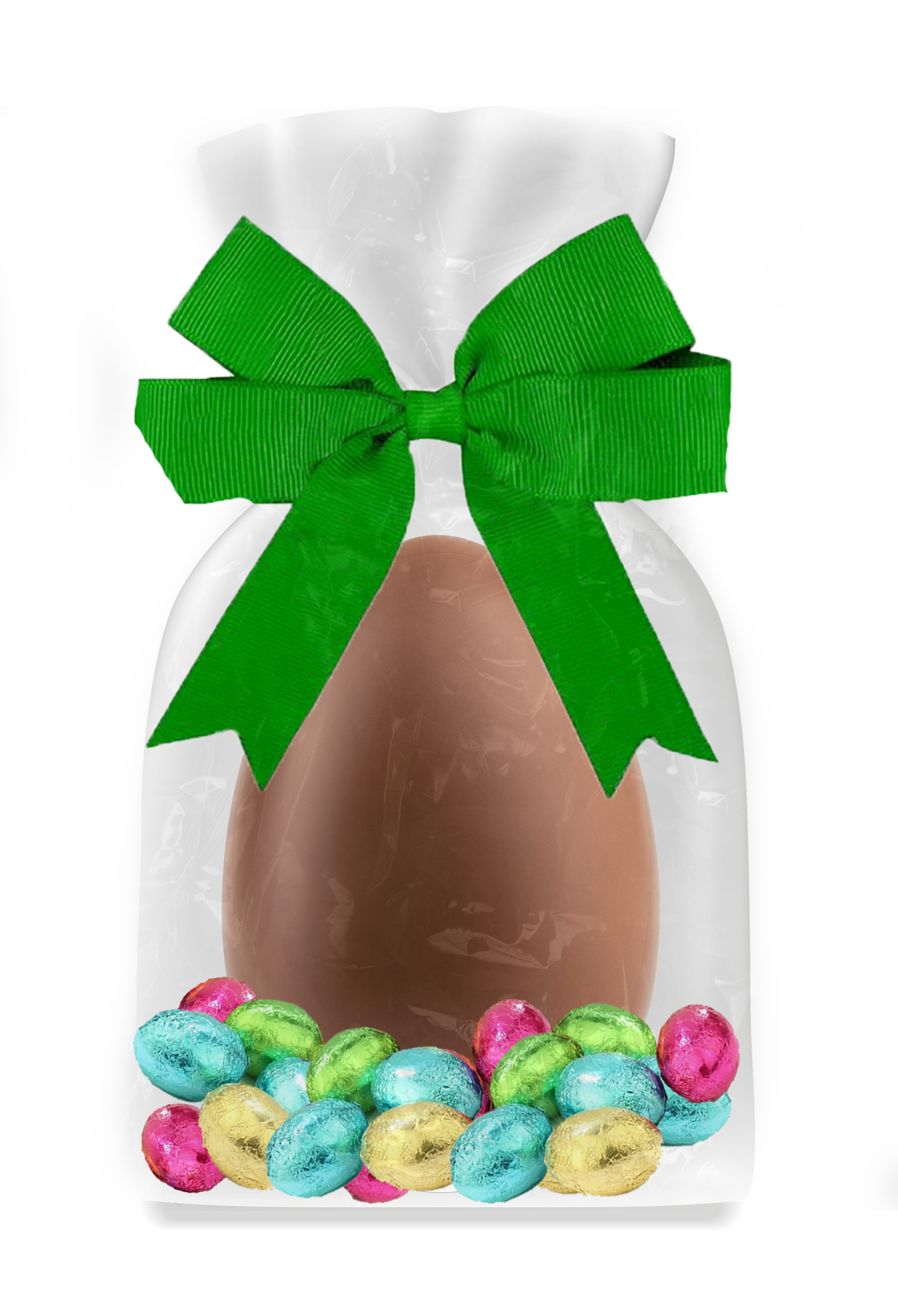 Hollow Egg With Mini Wrapped Foiled Eggs