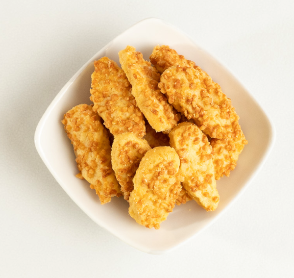 CHEDDAR BITES WITH CHEESE TOPPING