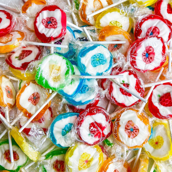 FRUIT LOLLIPOPS (WRAPPED)