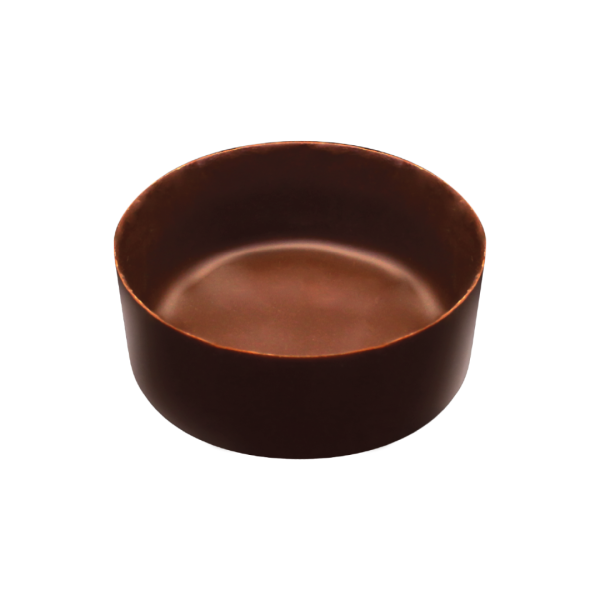 Medium Round Plain Chocolate Shell 5.7cm (100 pcs) (CHPL100)