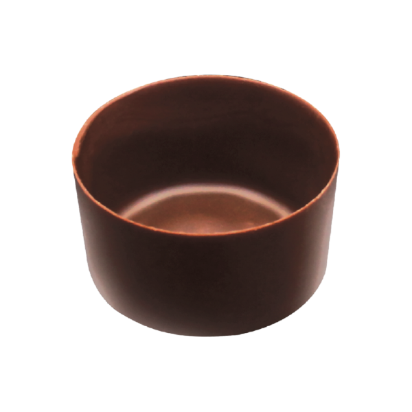 Mini Round Plain Chocolate Shell 3.3cm (210 pcs) (CHPL210)