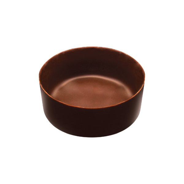 Small Round Plain Chocolate Shell 4.8cm (125 pcs) (CHPL125)