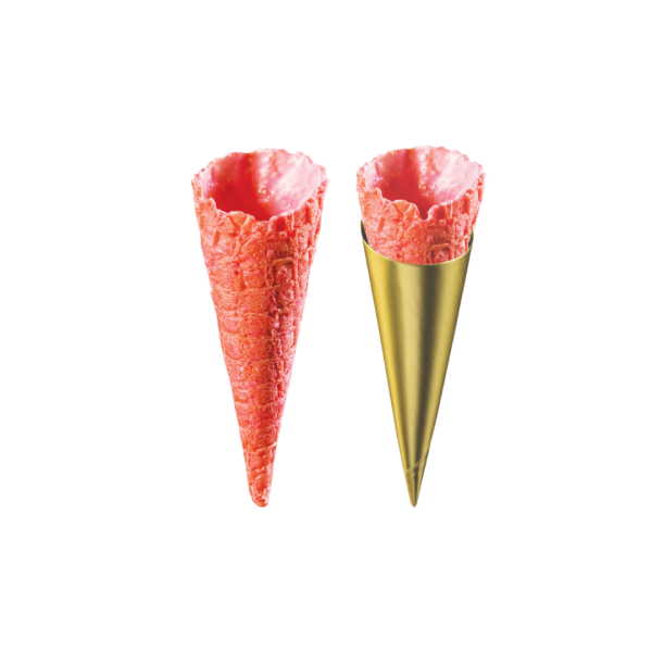 Mini Strawberry Cone, Coated (140 pcs) (V-MCST140) Fz