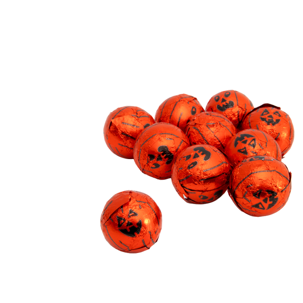 Milk Chocolate Pumpkin Foiled Balls (1kg)